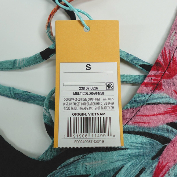 Kona Sol Dress Cover-Up Women Small Tropical Floral Print Tunic - Picture 4 of 12